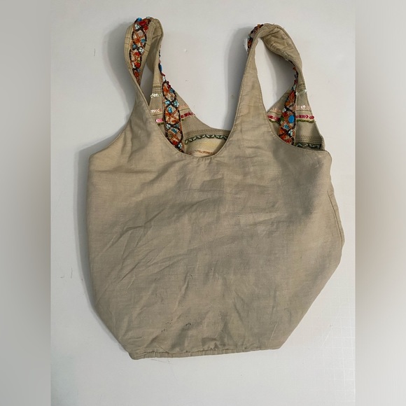 Chan Luu Beaded Boho bucket Bag 100% Cotton - Picture 14 of 16